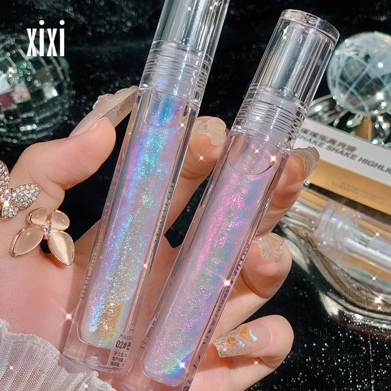 xixi摇摇乐水光碎钻一滴泪液体眼影亮晶晶细闪珠光高光液提亮单色