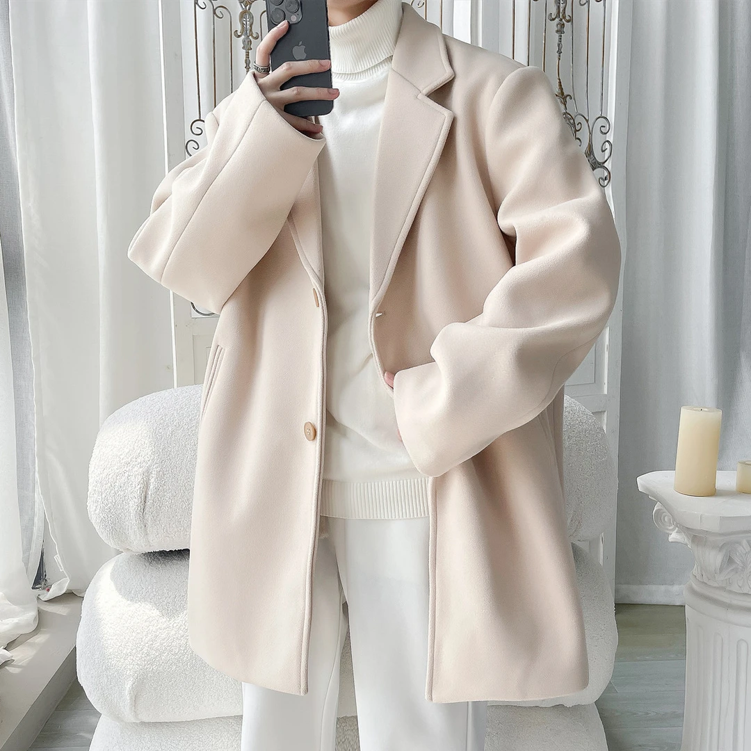 秋冬时尚休闲大码短款情侣大衣青少年个性舒适秋装港风外套男秋款