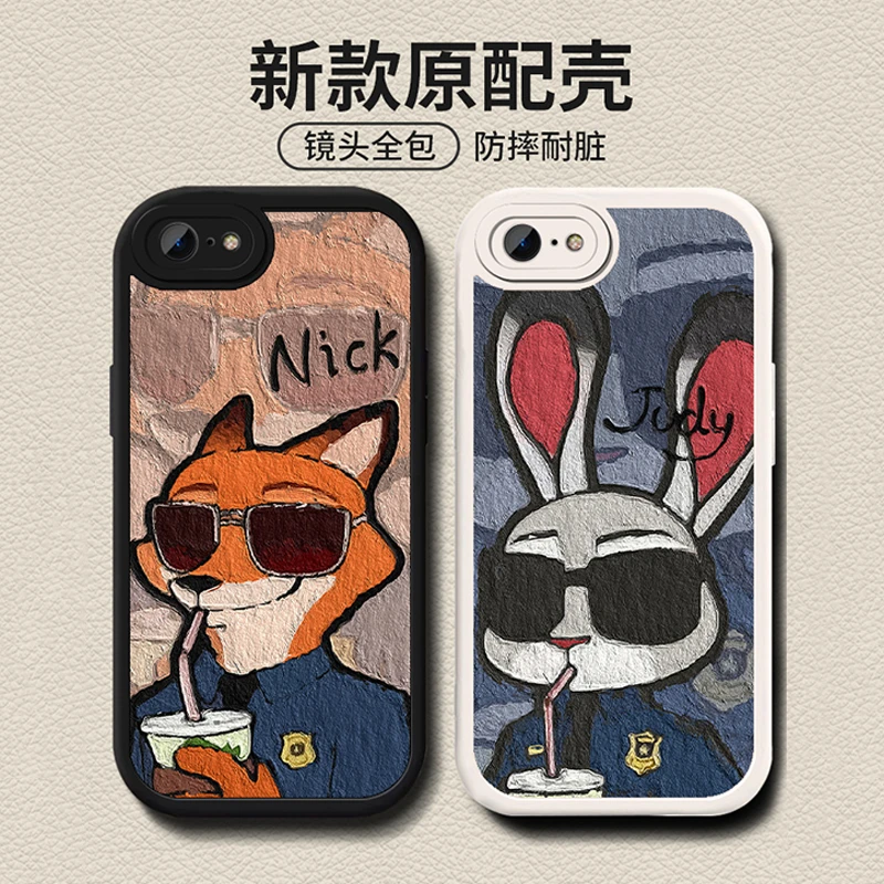 朱迪尼克苹果14手机壳卡通iphone13硅胶软壳12promax情侣可爱男女