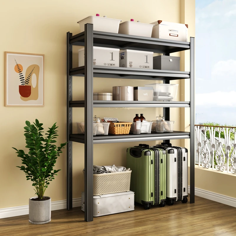 阳台置物架家用钢制仓储货架多层落地客厅储物架仓库厨房收纳架子