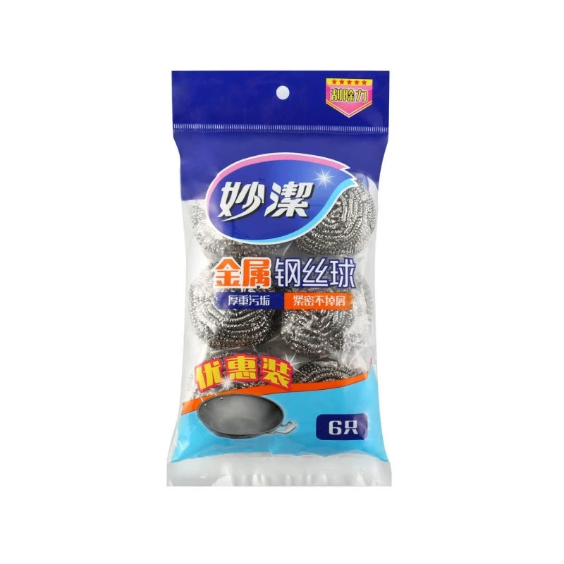 妙洁洗碗钢丝球钢刷不掉渣去污洗锅擦锅洗碗球刮除清洗刷碗钢丝球