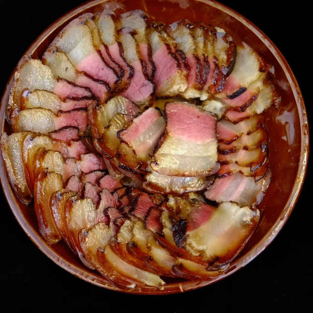 【后腿/二刀肉腊肉】原生态养殖散养跑山黑猪新鲜后腿肉小火慢熏