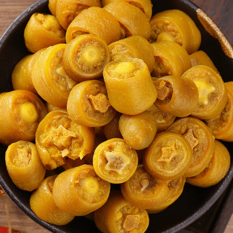 盐焗猪尾巴卤味咸香盐焗风干真空包装开袋即食梅州客家小吃下酒菜