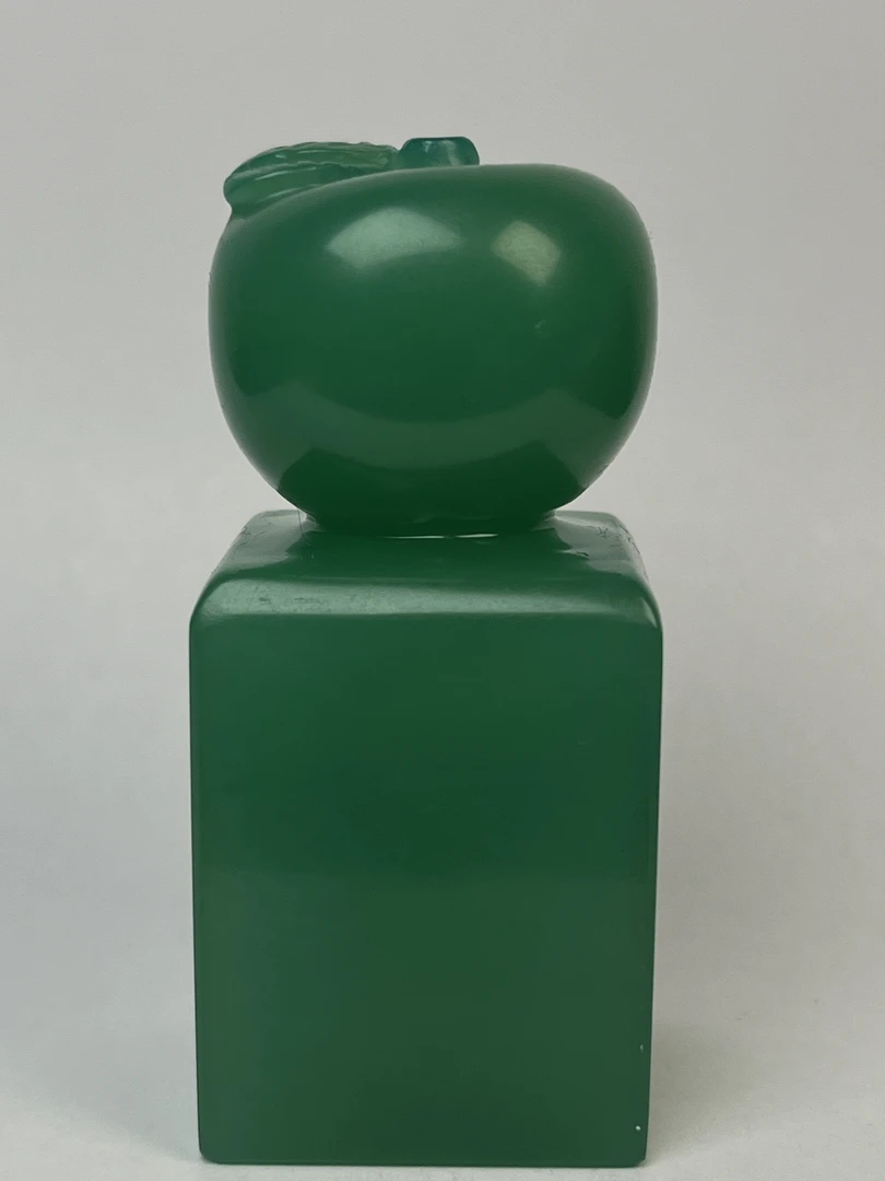 雅安新绿石题材平平安安正章通透纯干净肉质6.5-3-3cm150.3克