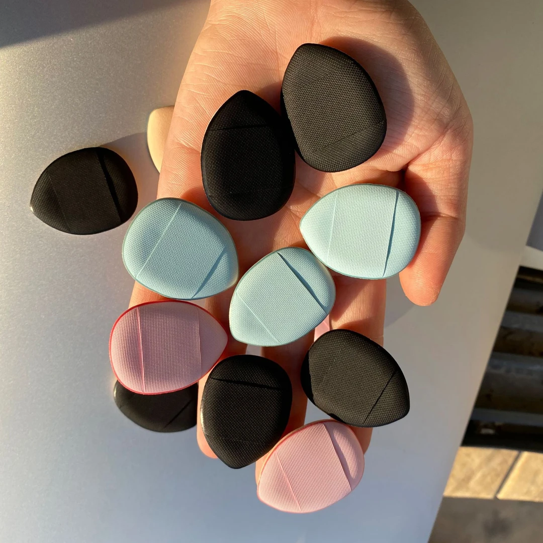 Diamerry手指粉扑粉底液遮瑕小粉扑定妆指尖粉扑不吃粉拇指粉扑