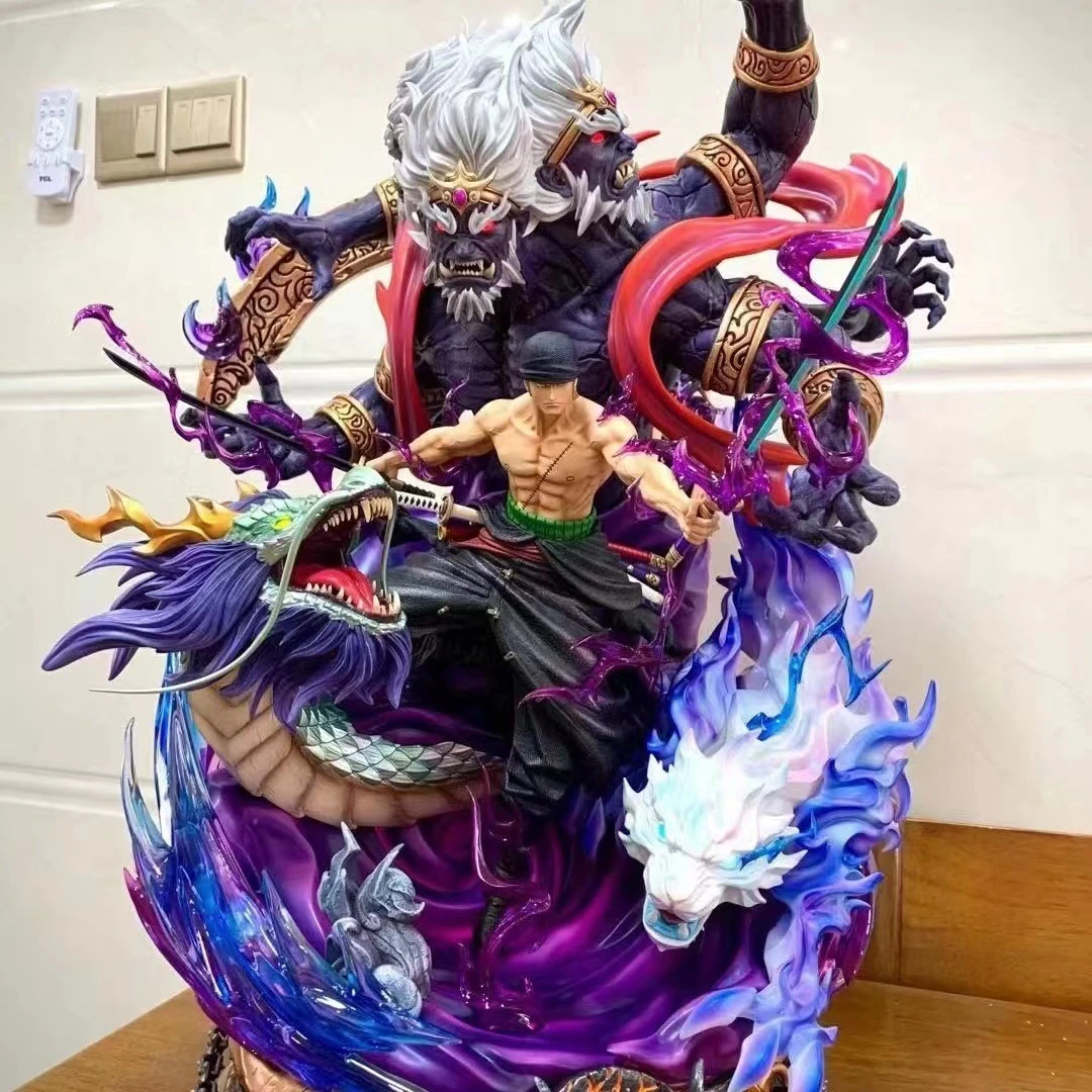 地狱之王索隆手办海贼王系列阎魔罗罗诺亚模型雕像品景摆件手办