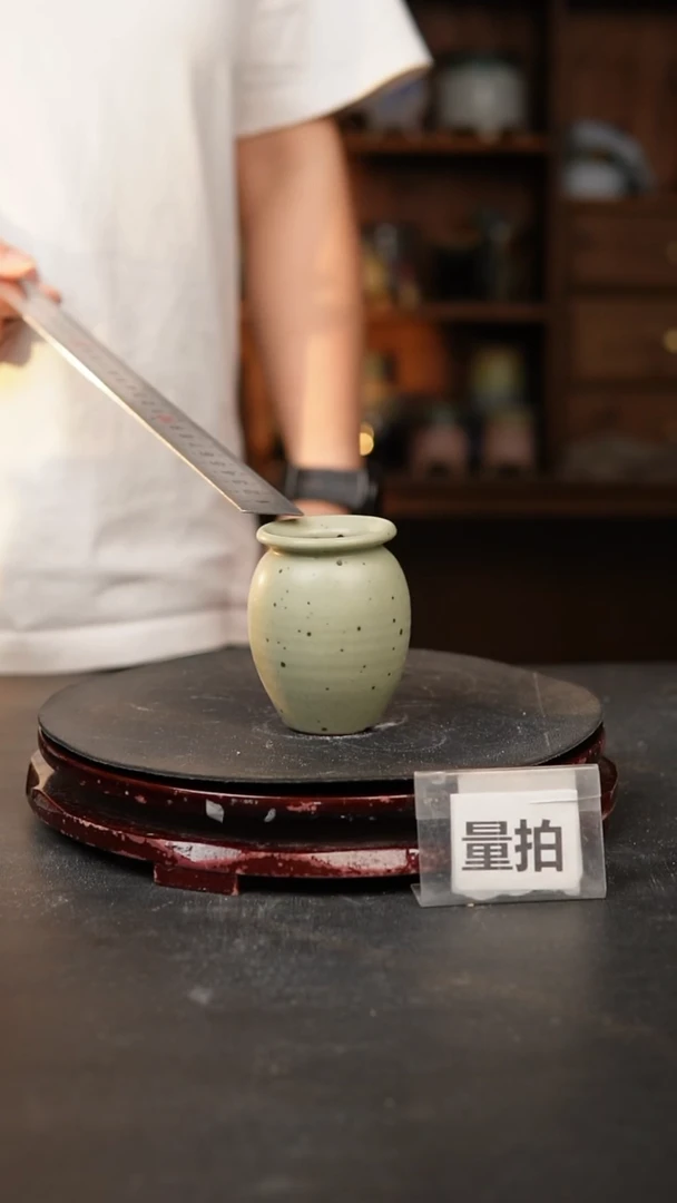 【闪购商品】瓷片泥泥手工花盆口3.5高7