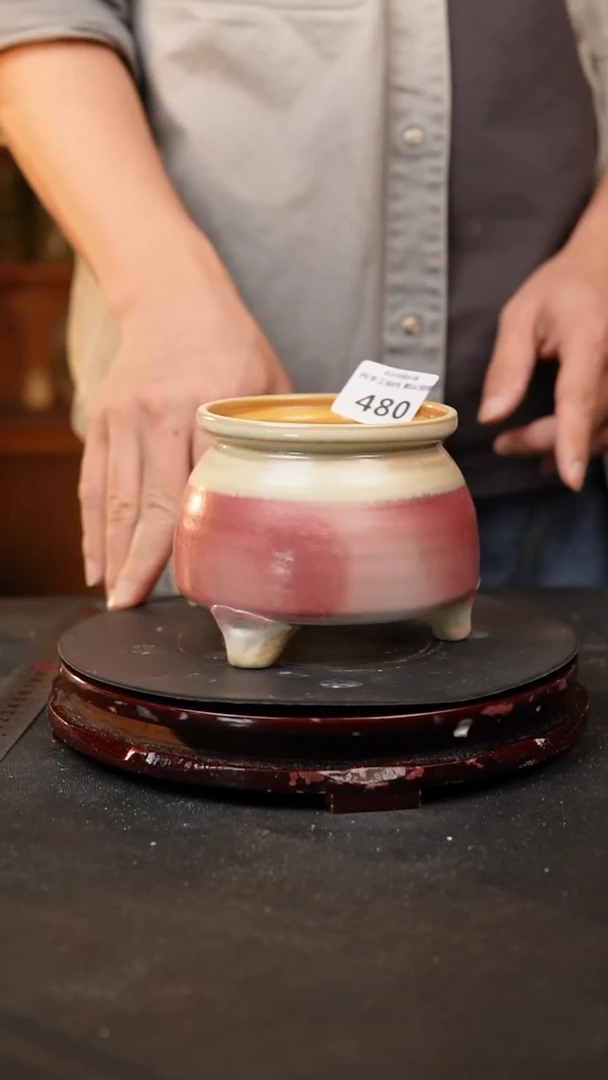 【闪购商品】瓷片480泥泥手工花盆口