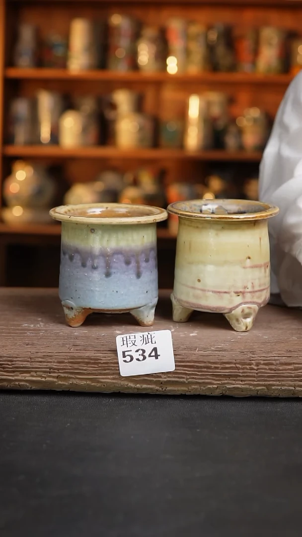 【闪购商品】瓷片534泥泥手工花盆