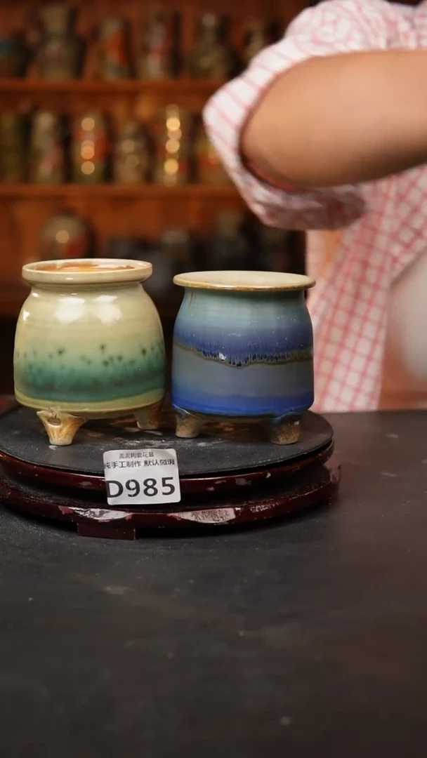 【闪购商品】瓷片景德镇泥泥陶瓷多肉花盆