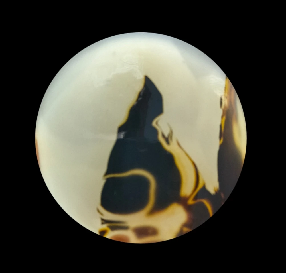 天然玛瑙像形花牌