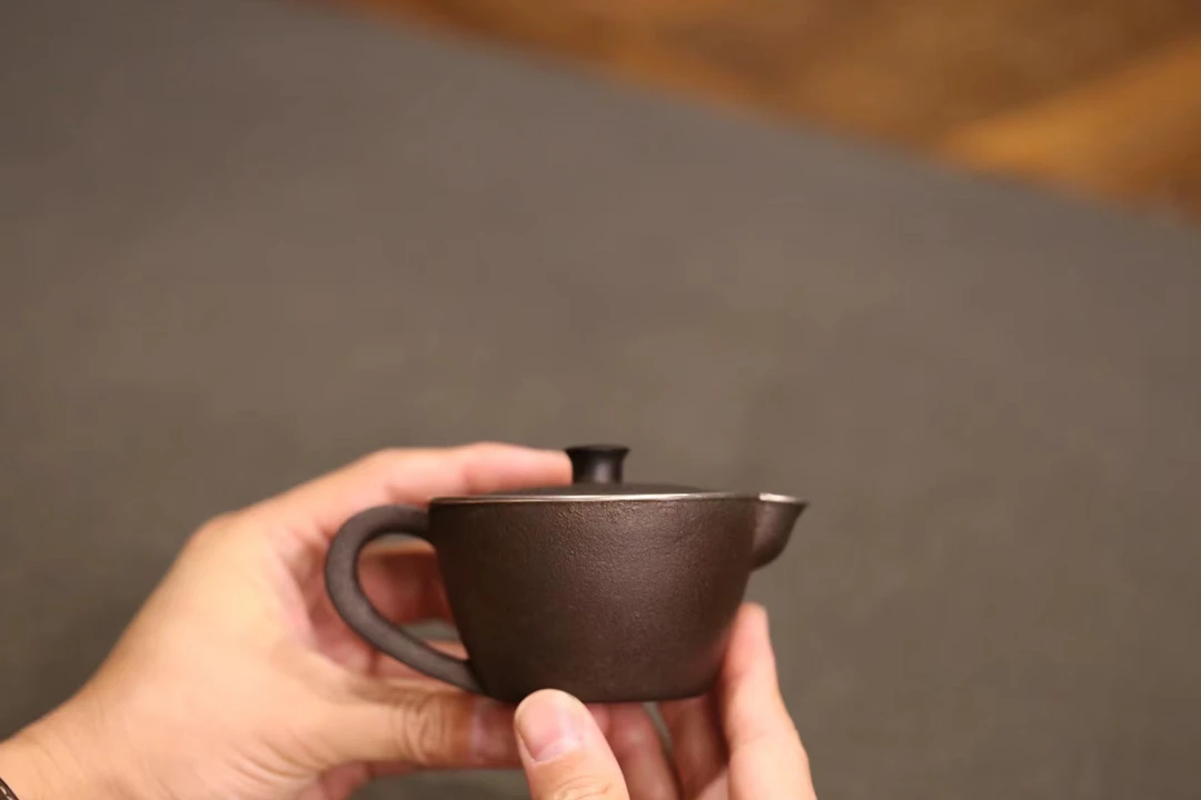 铁包银泡茶壶 款识：宗美 容量180毫升 复古日式纯手工家用手捏