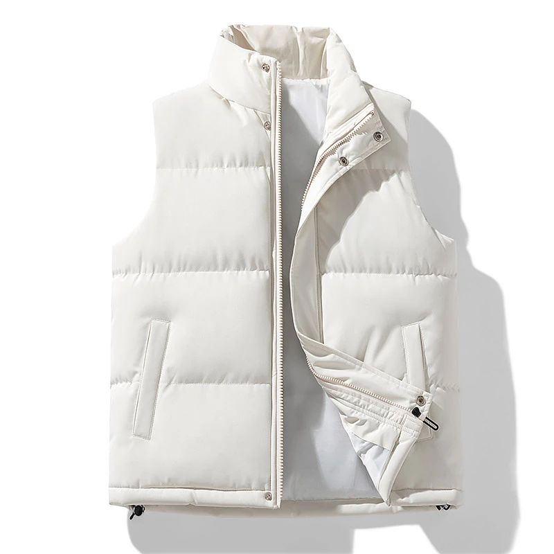 博眷 羽绒棉马甲男士秋冬加绒保暖马夹2024新款加厚运动坎肩棉衣