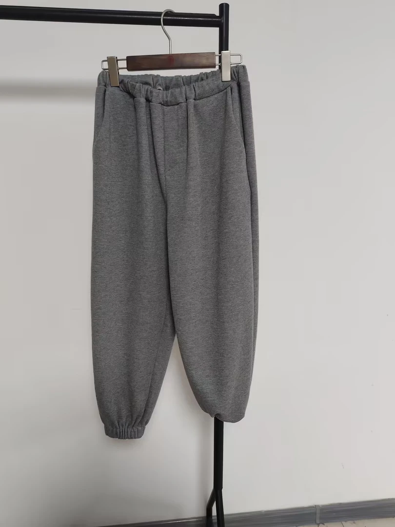 子渊瑕疵品直播专属154212422高腰松紧休闲裤时尚百搭长裤