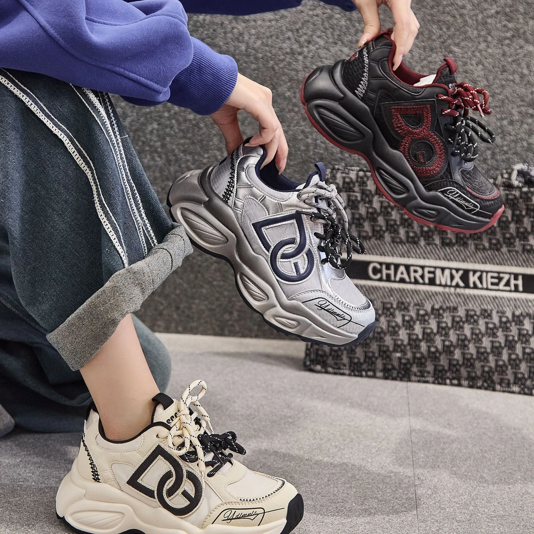 秋冬上新经典时尚百搭休闲老爹女鞋软底气质雅丹风1052-1//JMA