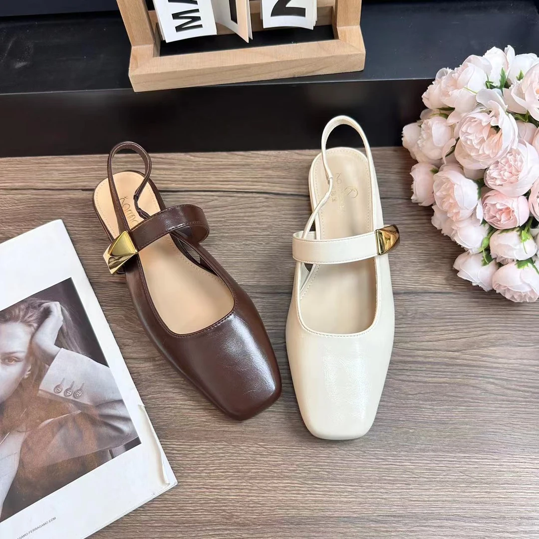 春夏季新款经典时尚休闲百搭单鞋女软底低跟气质冷粘工艺113031