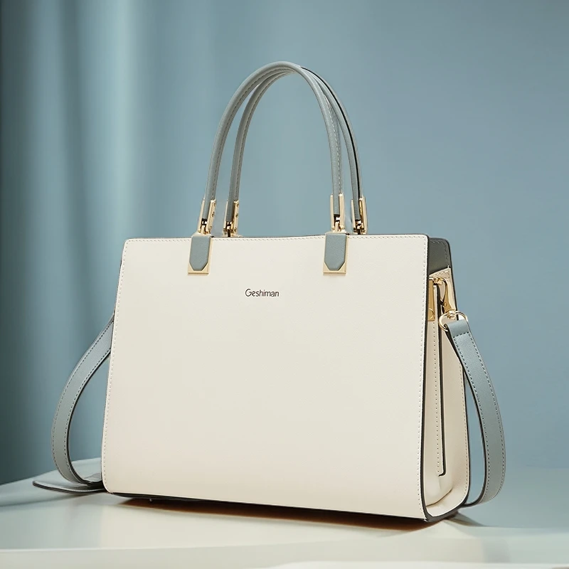 包包女2025新款高级感撞色通勤大容量时尚轻奢品牌女士包包新款