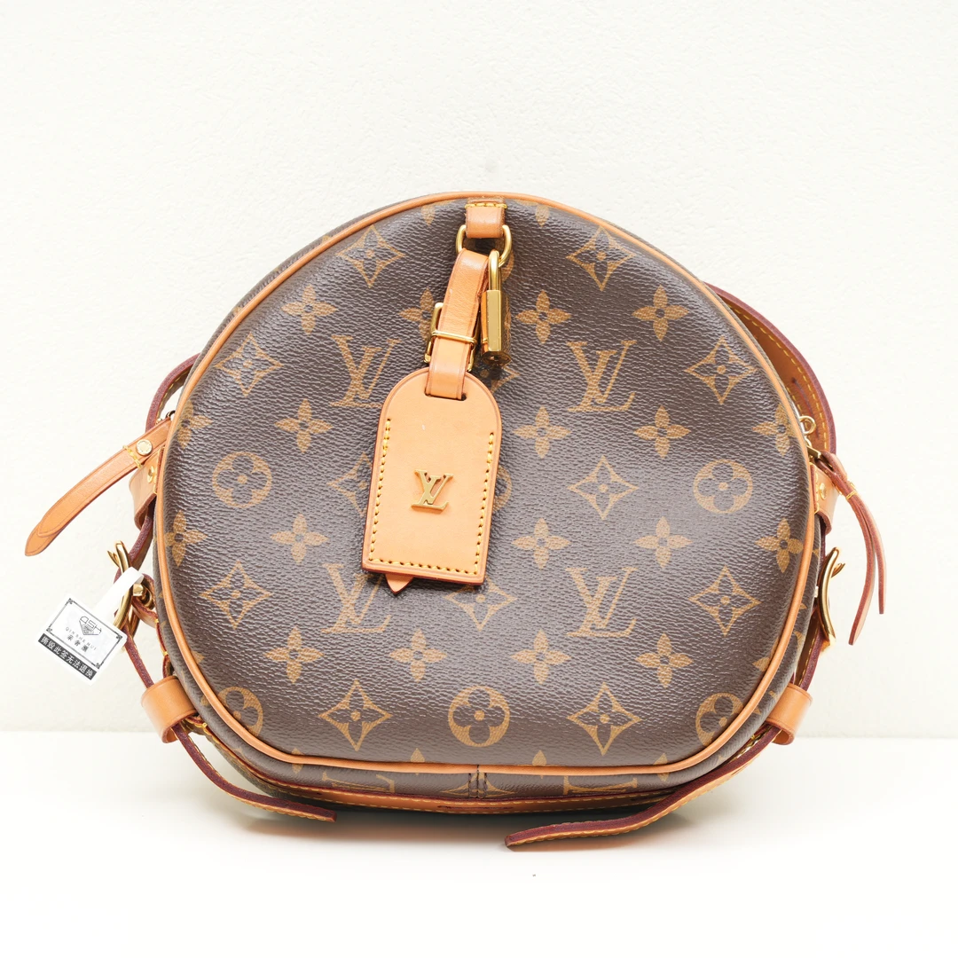 95新 LouisVuitton/路易威登 lV/路易威登老花软圆饼大号
