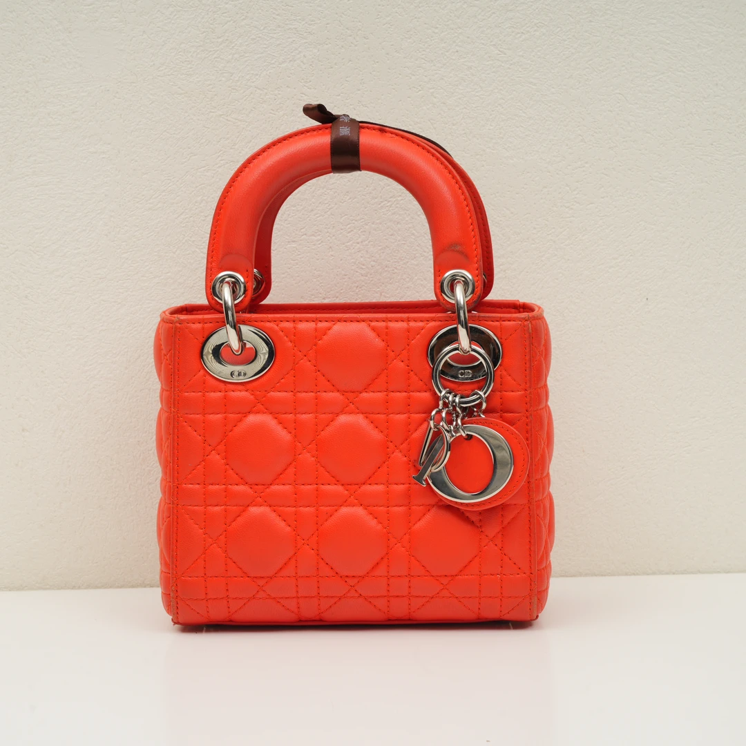 95新 DIOR/迪奥 Dior/三格戴妃橙色
