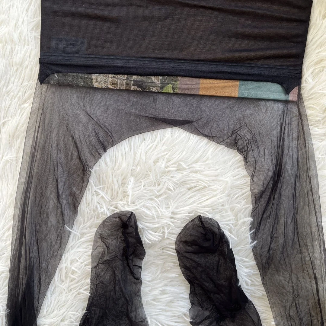 正品「融化 」无缝0D牛奶高透黑丝袜女超薄款丝滑透明连裤袜百搭袜