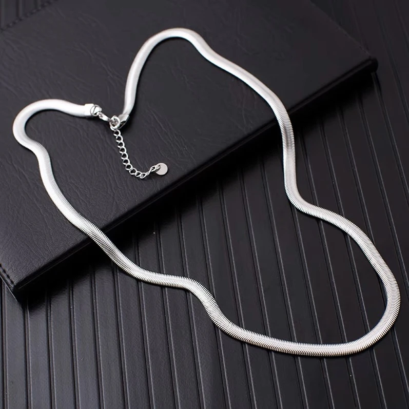 钛钢项链 铜合金蛇谷项链高级百搭冷淡风气质锁骨链小众简约个性