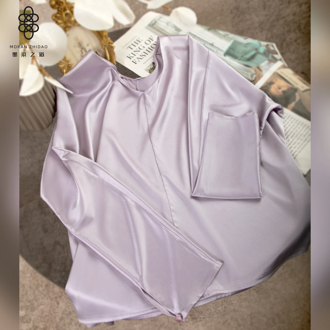 墨染之道 新中式国风真 丝上衣FF240429