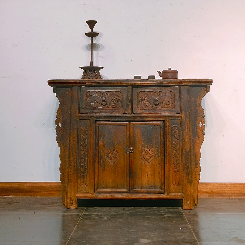 供桌实木榆木老桌子老物件老家具古典民宿民俗影视道具家具