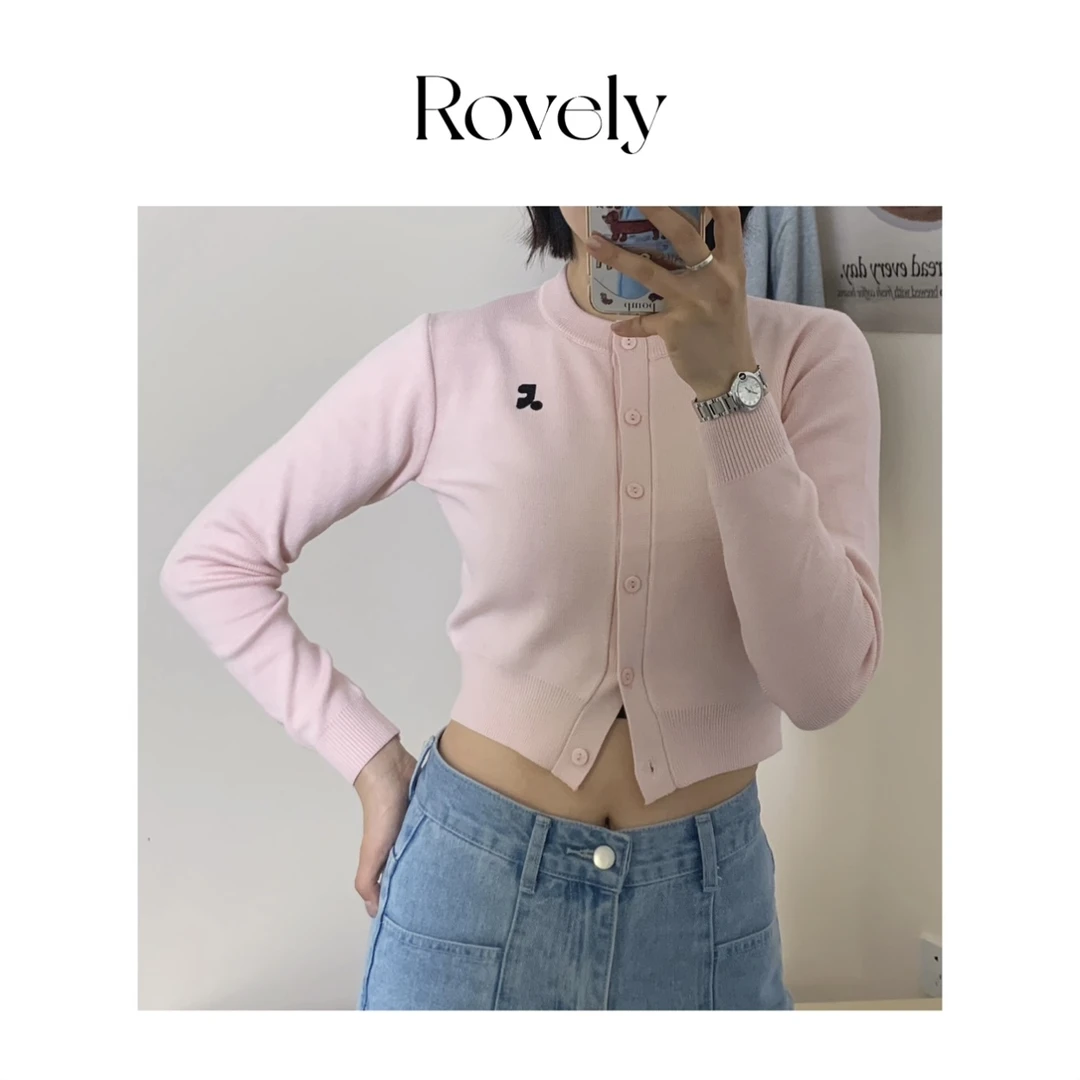 Rovely崔崔【RR露思同款】原单定制简约休闲ins风秋冬长袖针织开衫