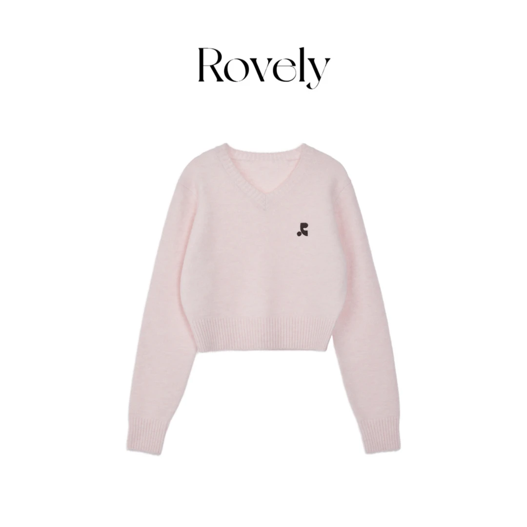 Rovely【RR马卡龙毛衣】原单定制刺绣贴布毛衣