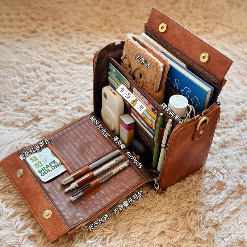 女士手提包复古通勤大容量百搭2023新爆款高级感托特包25-35立体