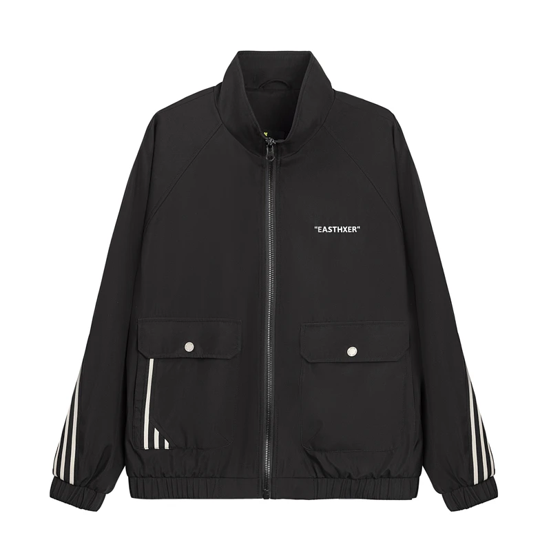 【胡轩推荐】50D高弹肤感舒适立领夹克衫S105411230101男士休闲外套