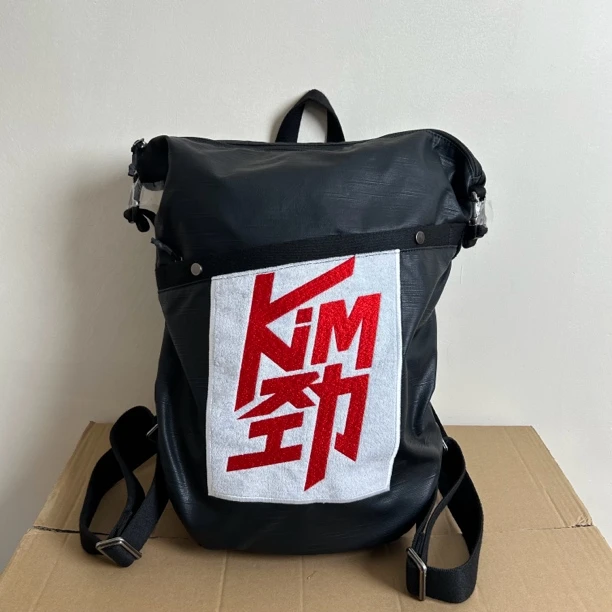 109B黑色休闲双肩包潮流旅行背包大容量休闲背包