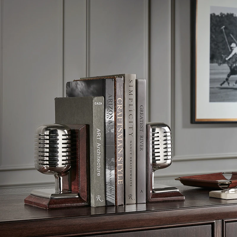 Speaker麦克风书档-银色/棕色115197