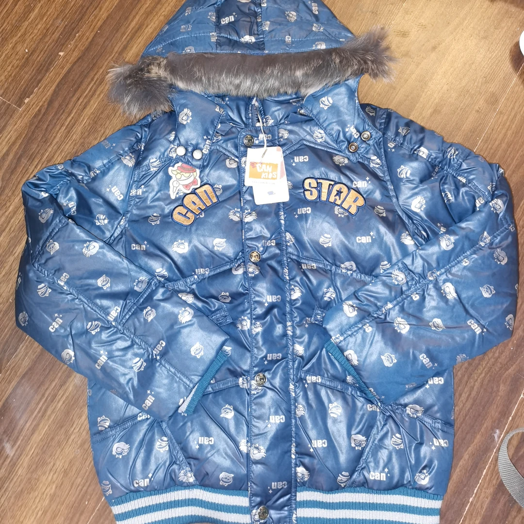 男童满印花，80绒，羽绒夹克，保暖，舒适，好看