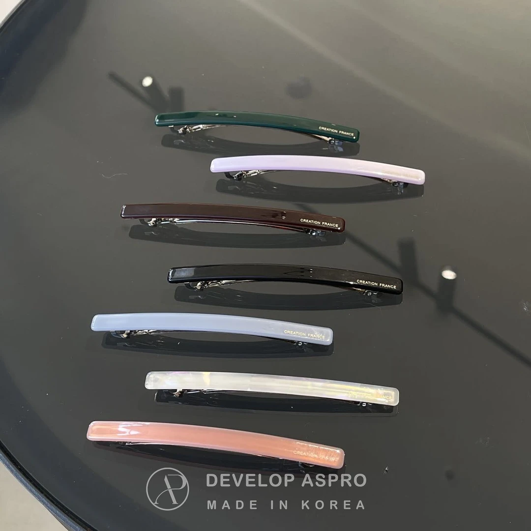 【现货韩国CF醋酸】韩国新款发夹正品爆款减龄洋气弹簧夹B2-4-CF19