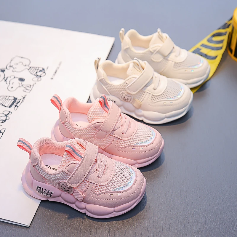 1-6岁儿童网鞋夏季新款宝宝学步鞋中小男童运动鞋轻便女童小白鞋