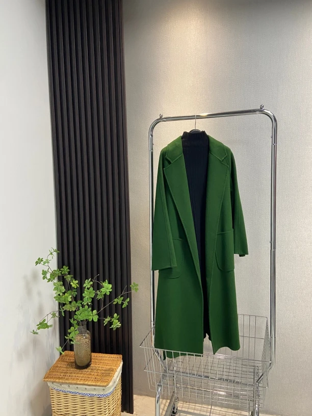 大衣双面尼大衣女装气质宽松设计师百搭女士