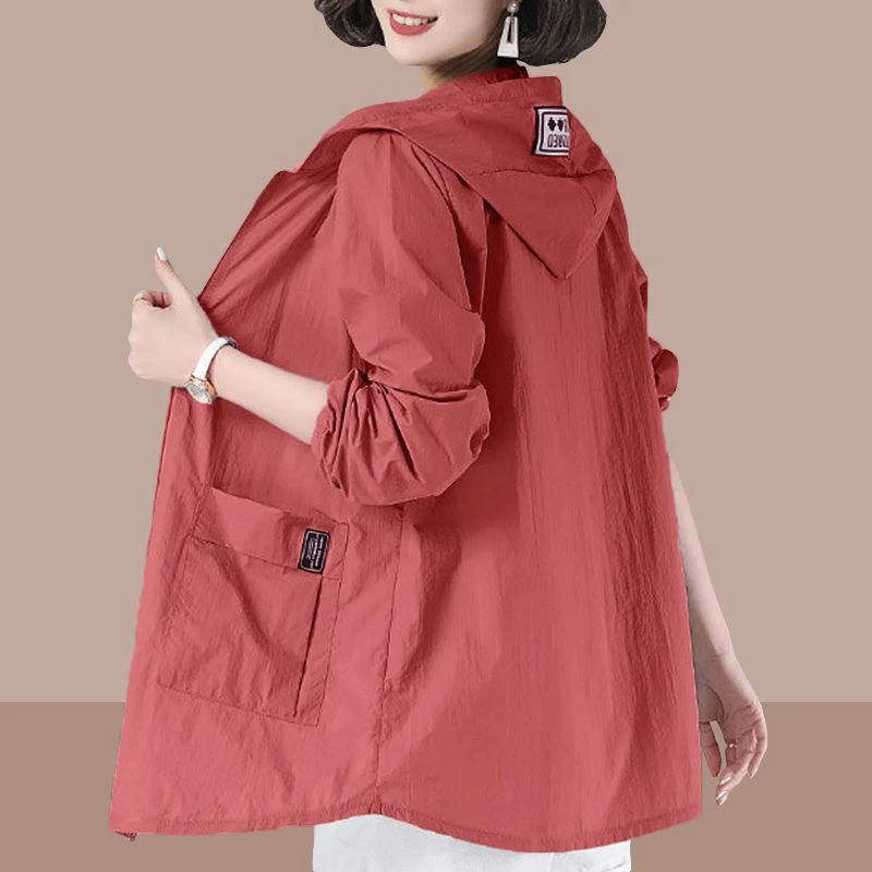 夏季薄款防晒衣女2025中长款韩版宽松中年妈妈防晒衫防紫外线外套