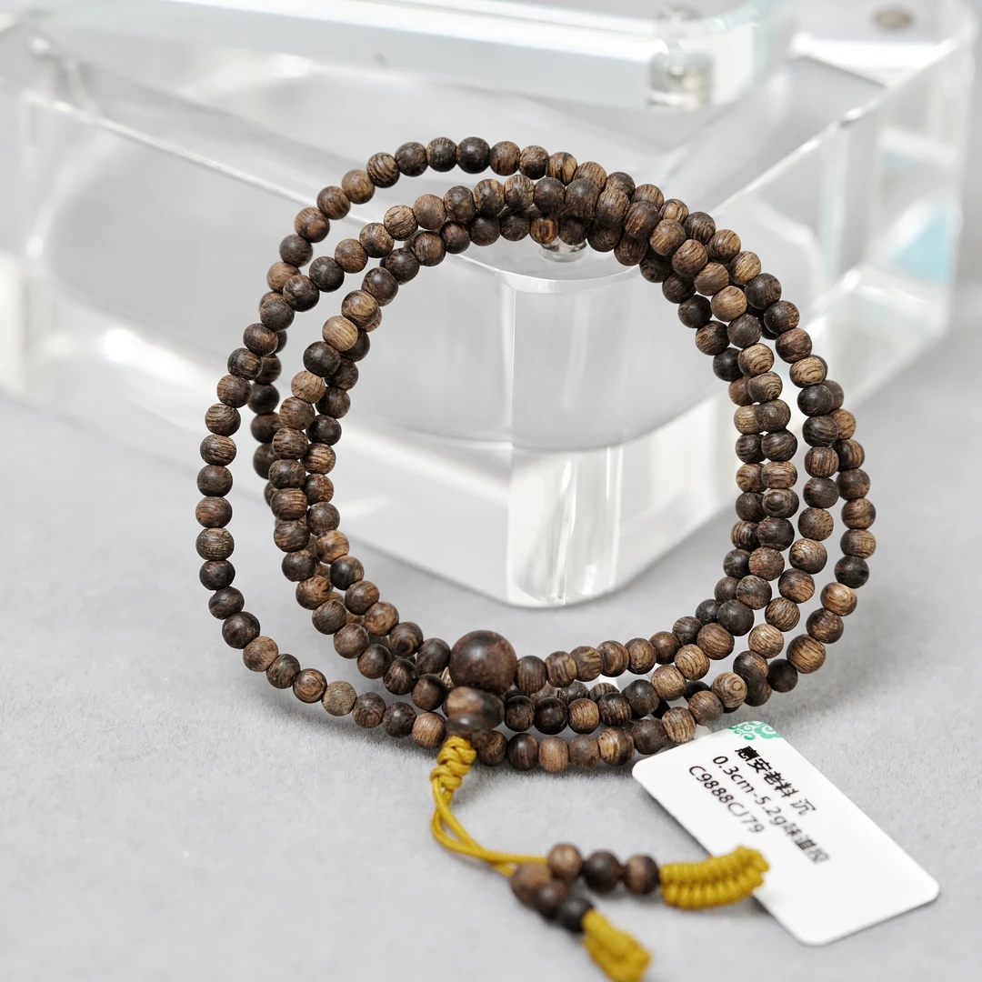 阿九沉香 新款 0.3cm-5.2g 惠安老料 沉水 手串 味道控