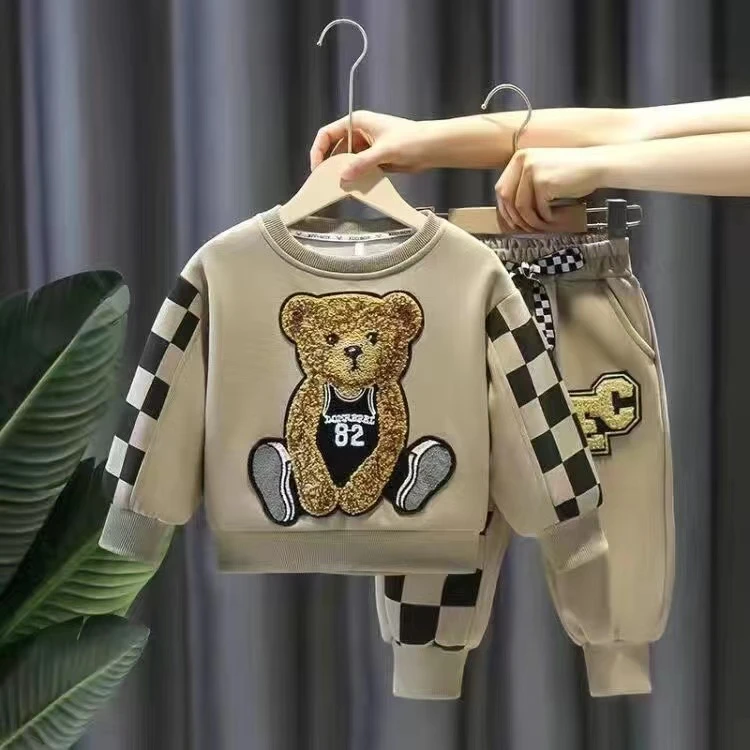 儿童秋装卫衣套装新款宝宝春秋衣服童装男童秋季痞帅气时髦潮