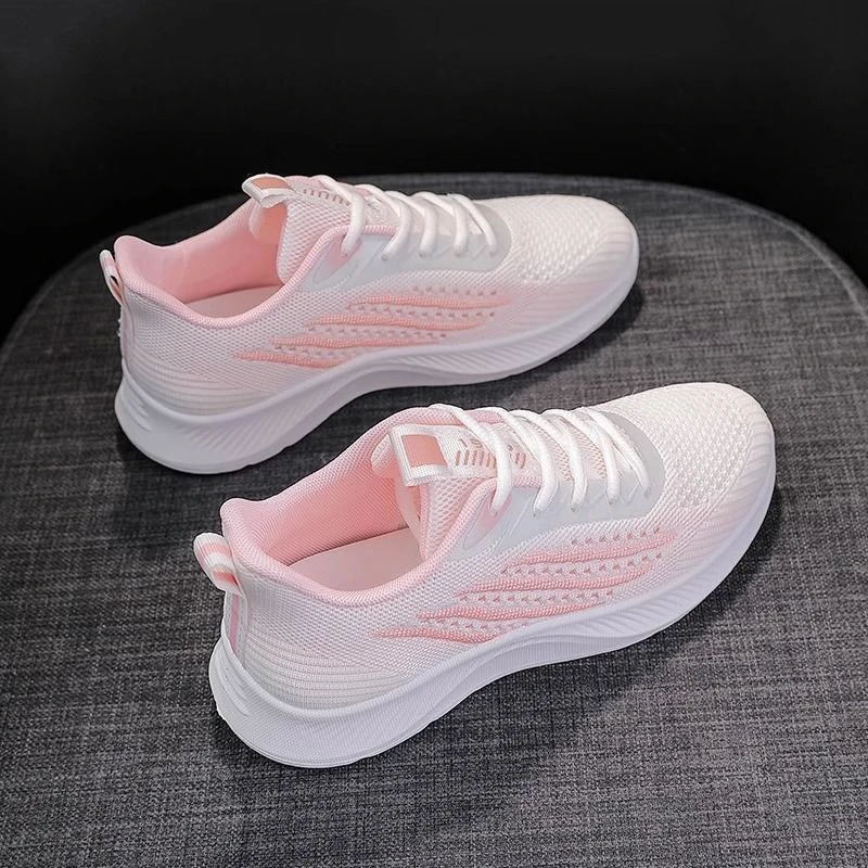 小白鞋女透气百搭春夏新款轻便鞋子女鞋秋季透气软底网面跑步韩版