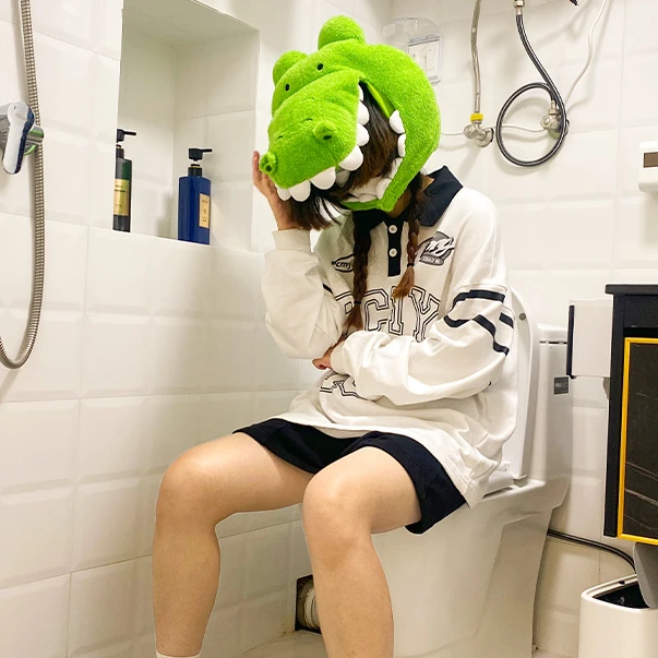 【e人必入】小矛动物园毛绒帽子礼物动漫周边保暖小鳄鱼歪瓜出品