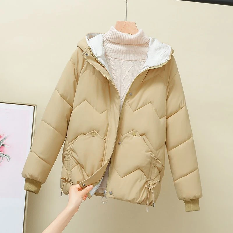 波司豋服女港风宽松2023年新款冬季韩版加厚短款外套