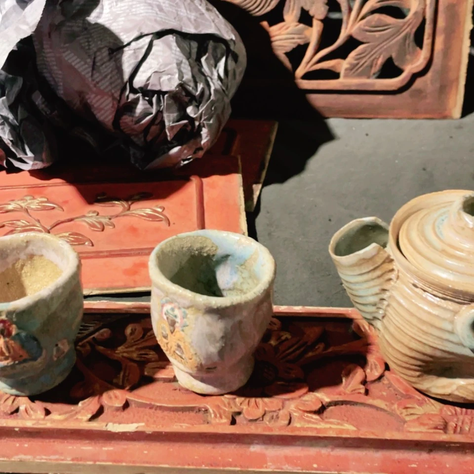 【闪购商品】陶瓷壶湖*草