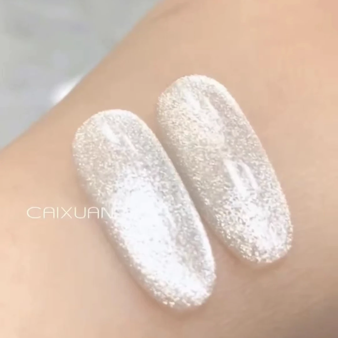 彩萱小灯泡万能晶石猫眼超亮不发灰高密度百搭爆闪甲油胶美甲专用