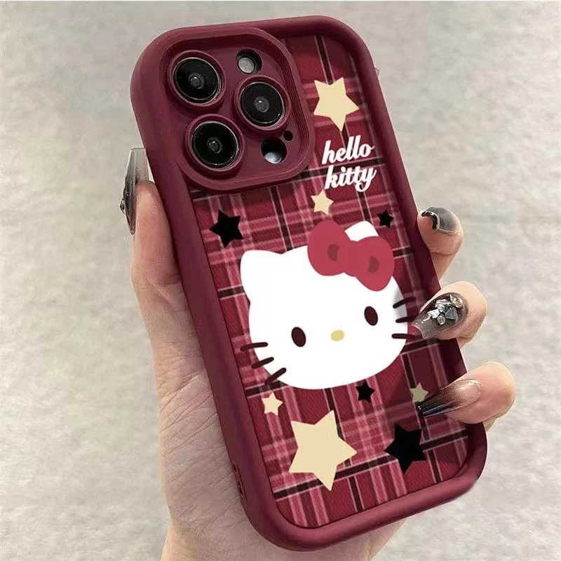 红色可爱苹果13手机壳iphone14/15plus全包防摔12xr11保护套8软壳