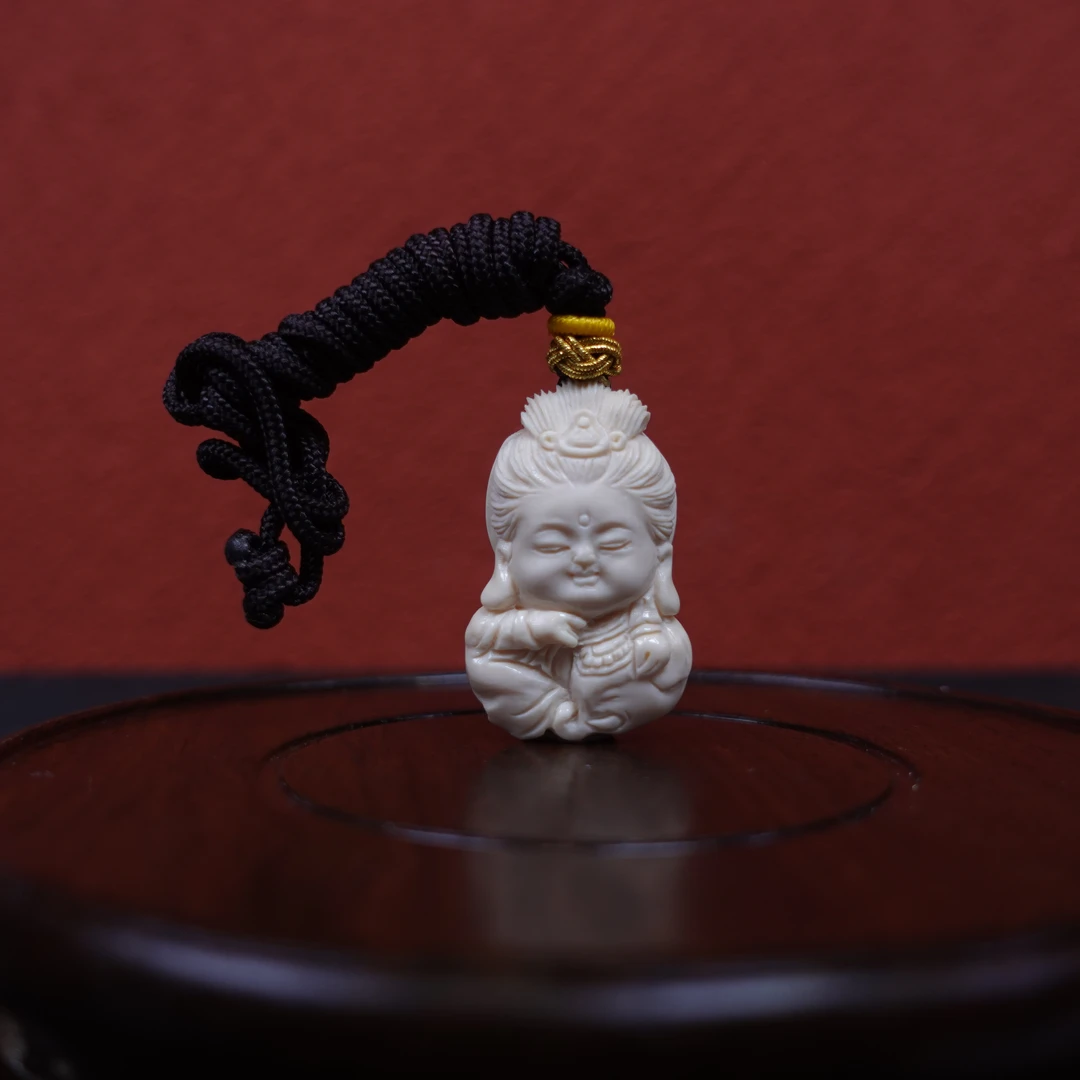 谢博宇(省大) 猛犸牙普贤菩萨(龙 蛇)挂件 Y051