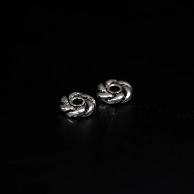 925银银制品 圆周率隔片（一对） 4.6*1.2mm 配饰 069 百搭百搭时