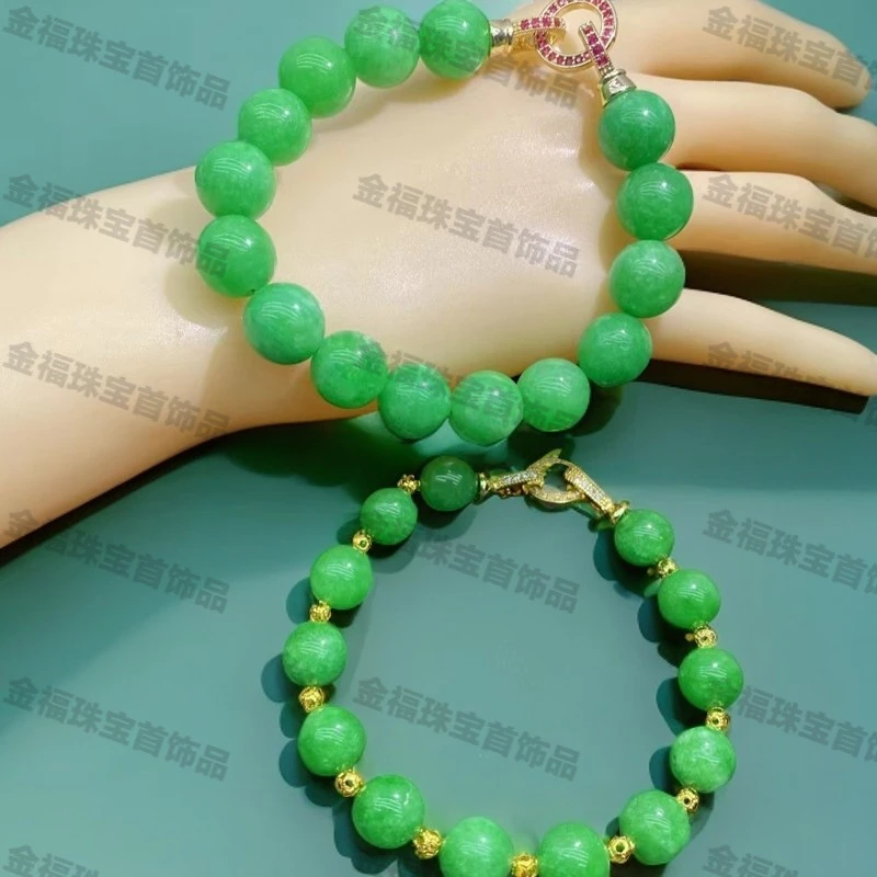 绿豆串珠手链手串阳春白雪两规格任选珠光宝气显气质显白