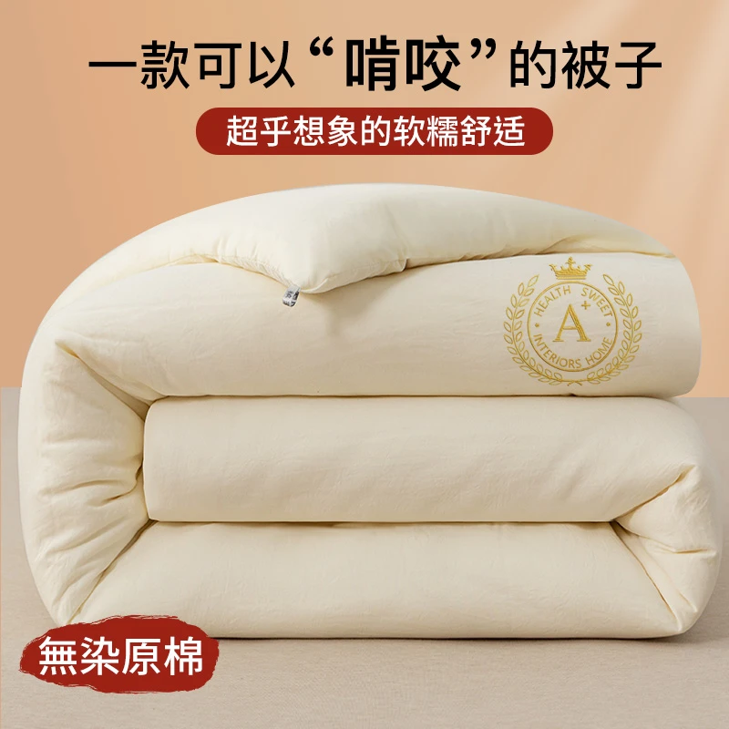 大豆纤维被子2023新款冬季秋冬被加厚保暖棉被被芯宿舍单人冬被褥